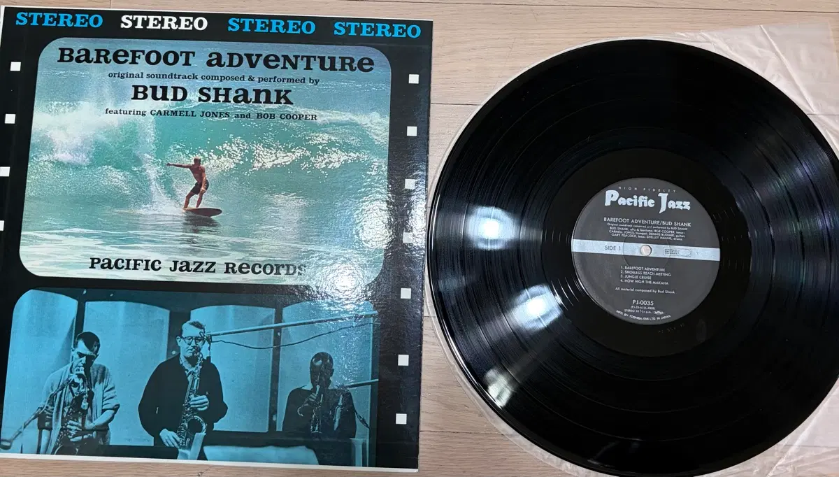 [일본 LP]Bud Shank - Barefoot Adventure