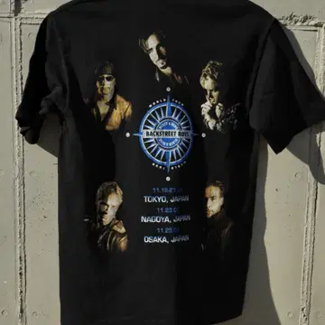 2001 Backstreet Boys Black&Blue World Tour in Japan T-shirts