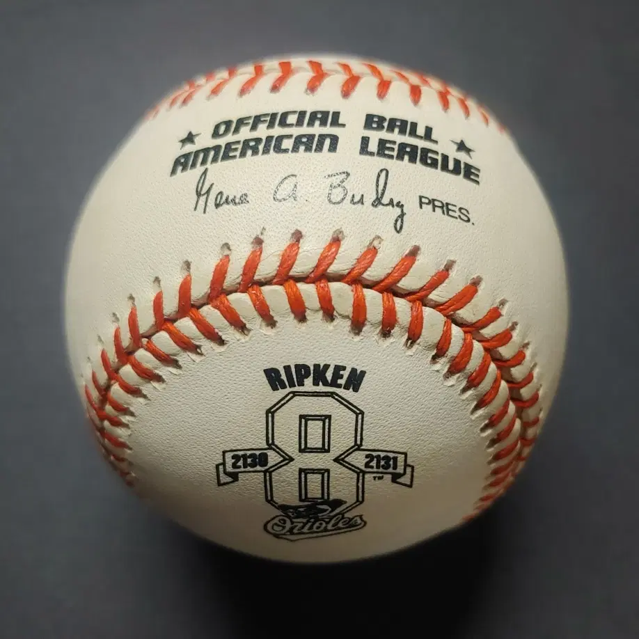 MLB 1995 칼 립켄 주니어 2131경기 연속출장 기념 공인구 야구공