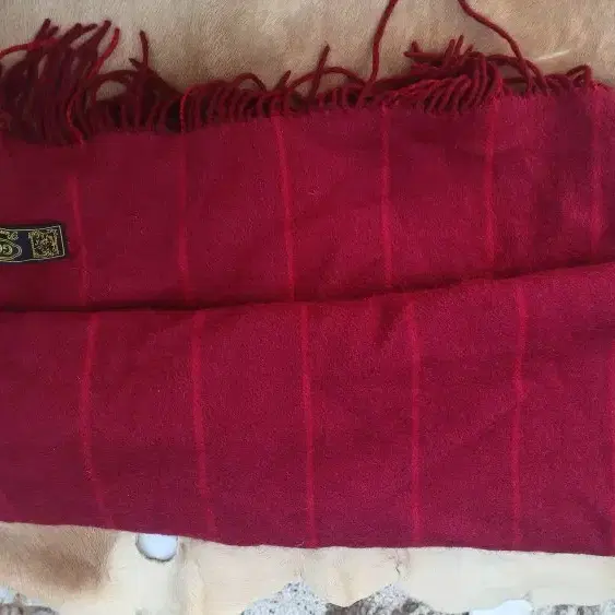 몽골 프리미엄 캐시미어 전문 브랜드 고비(GOBI) 퓨어 캐시미어(Pure Cashmere) 와인 딥 레드 머플러