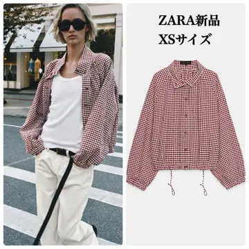 완판템 ZARA 체크 무늬 자켓 XS 사이즈 택 포함 새상품