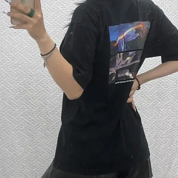유니클로 UT 체인소맨 덴지 레제 프린팅 반팔티 L C14753