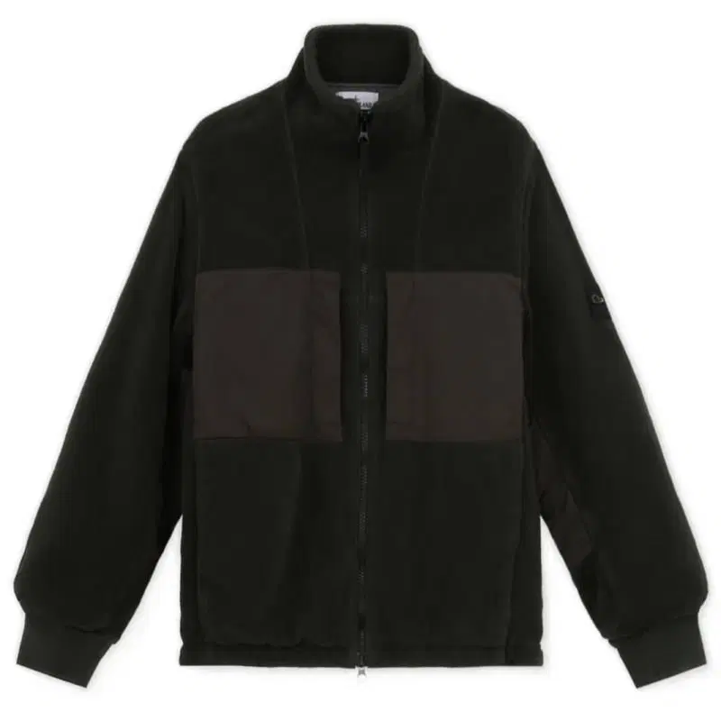 [L] STONE ISLAND 코튼 파일 나일론 TC 자켓