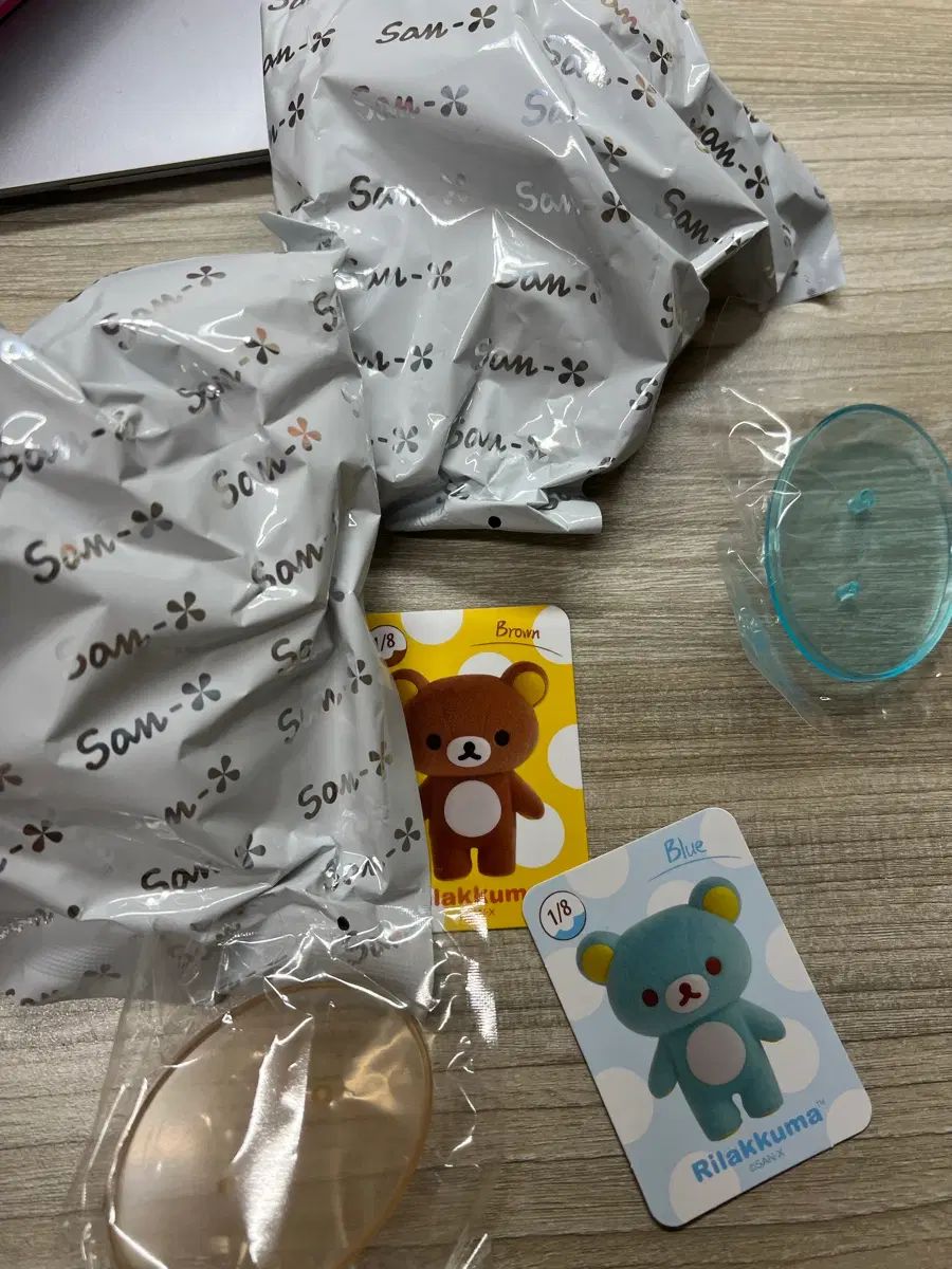 교환) 브라운, 그린 리락쿠마 샤베트 피규어