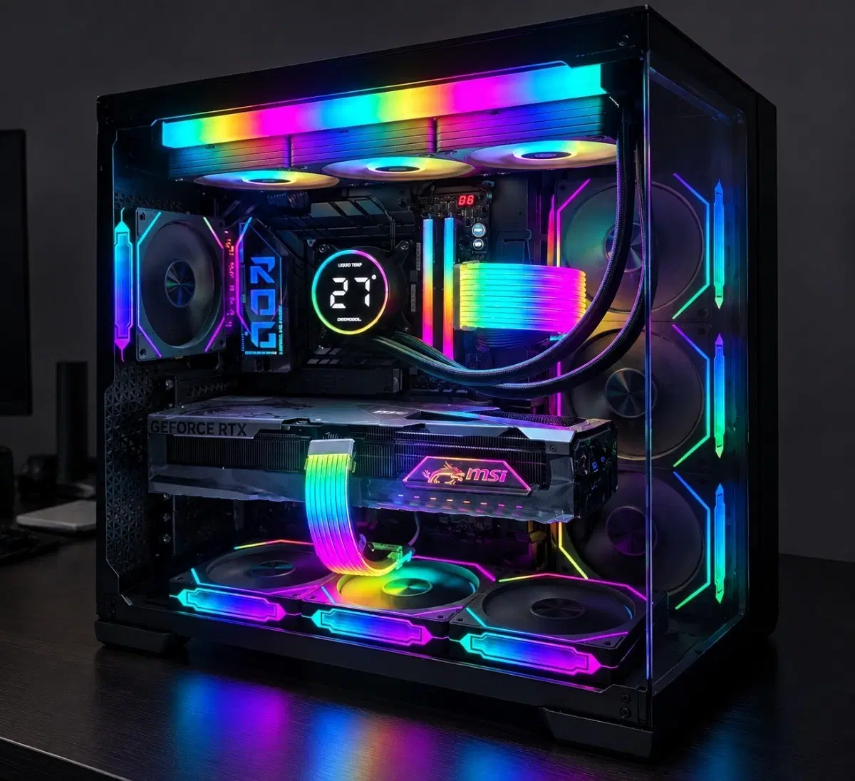 285k z890hero 5080뱅가드 하이엔드PC
