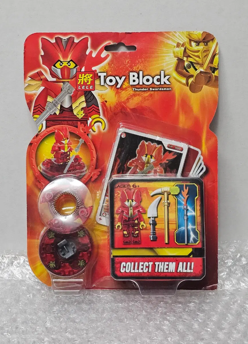 LELE사 Toy Block 레고 팽이 미니피규어 세트 미개봉품
