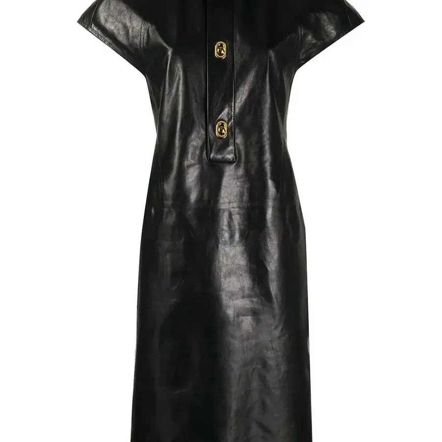 Bottega Veneta PAPER CALF LEATHER shirt dress