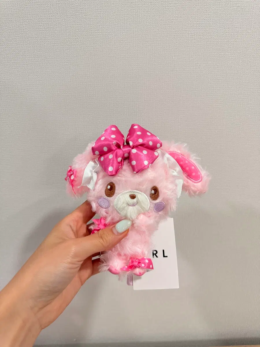 산리오 봉봉리본 GRL 인형 키링