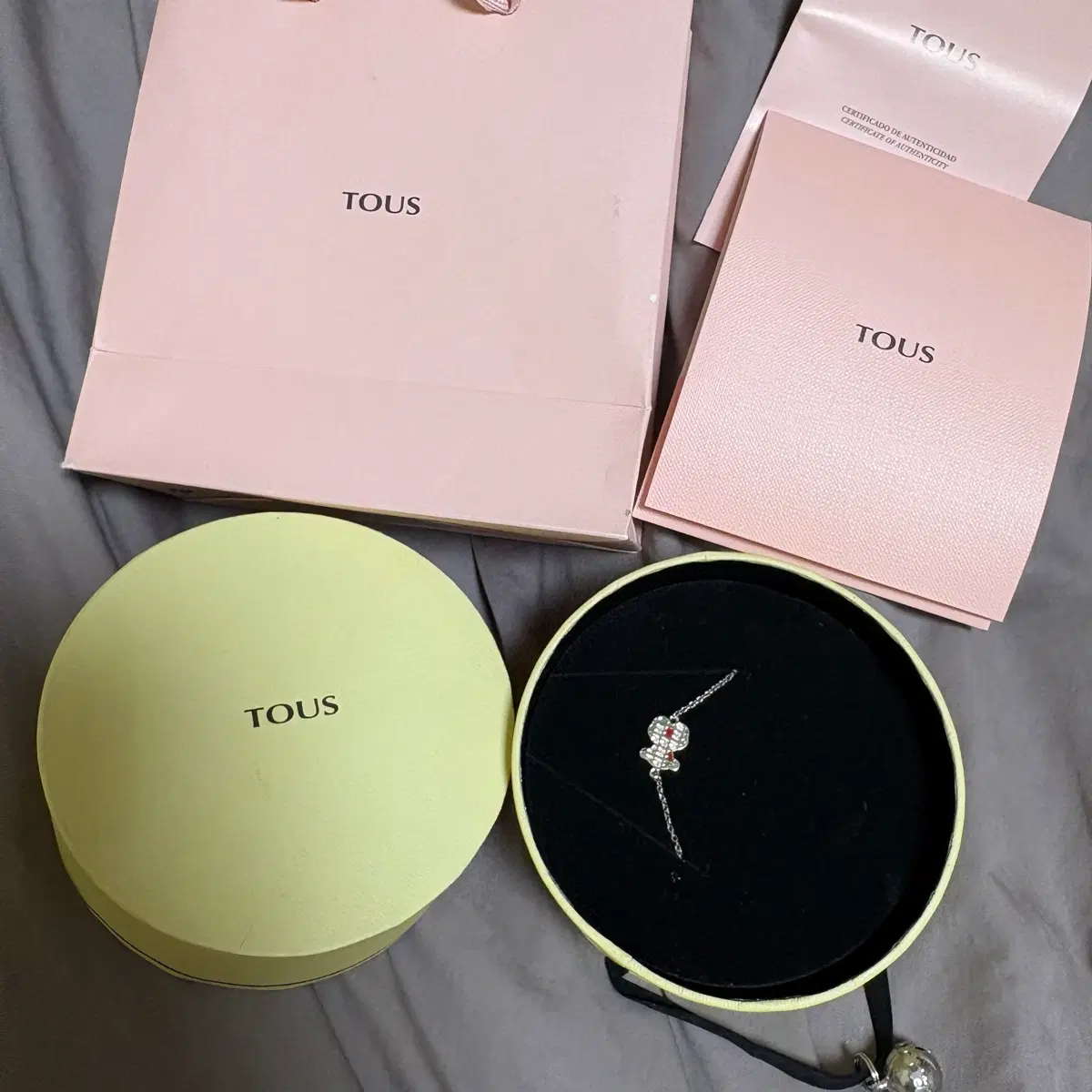 TOUS 토스 베어 브레이슬릿 실버 팔찌