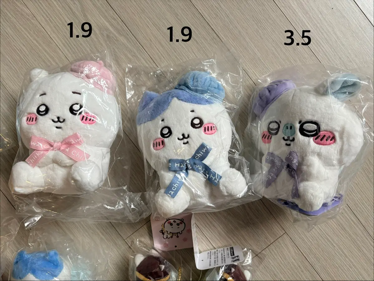 치이카와 먼작귀 도쿄역 한정 인형 하치와레 모몽가 미개봉