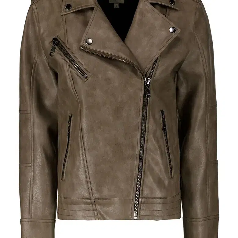 GARCIA Vegan Leather biker jacket