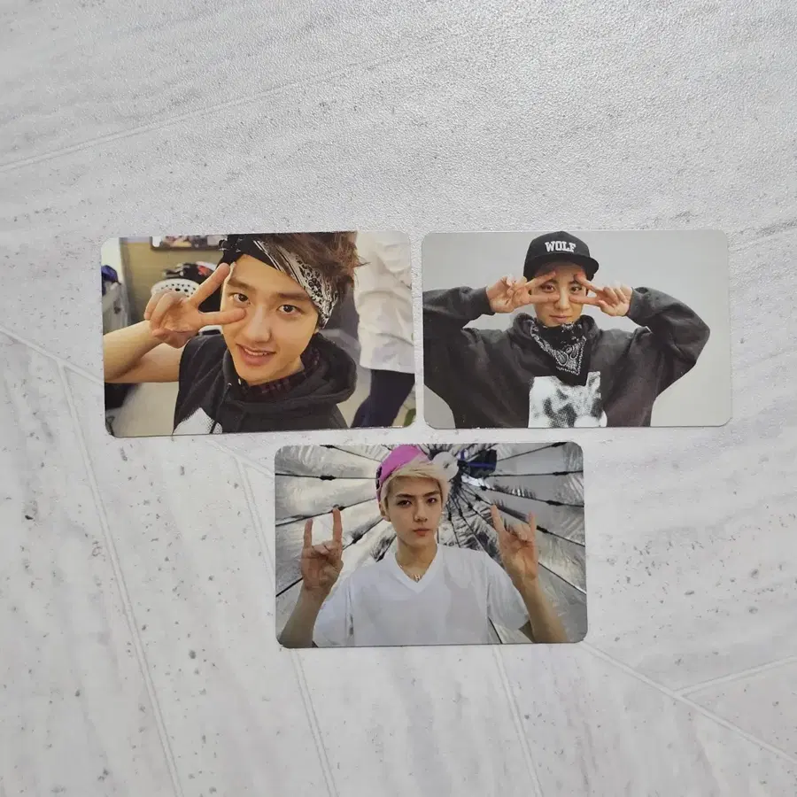 EXO 엑소 XOXO 으르렁 구포카 신포카 가로포카 앨범 포카 양도 수호 찬열 디오 카이 세훈 백현