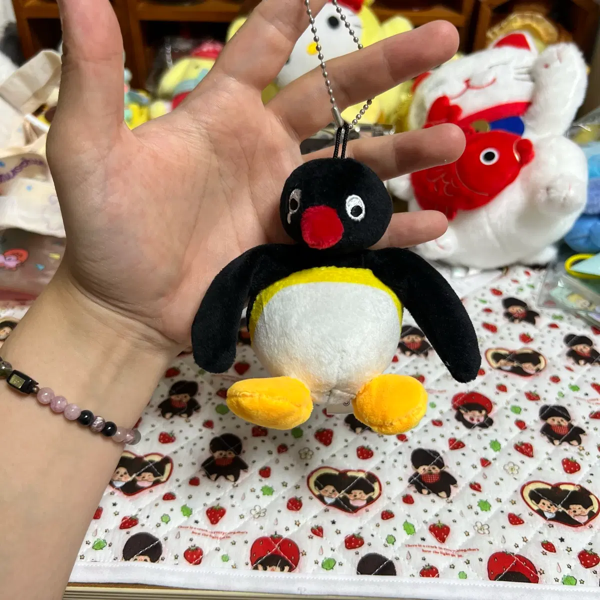 핑구 인형 키링