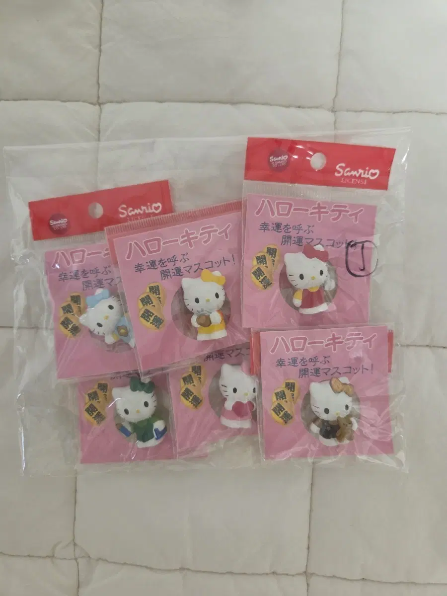 고전 헬로키티 행운 피규어 6종 세트