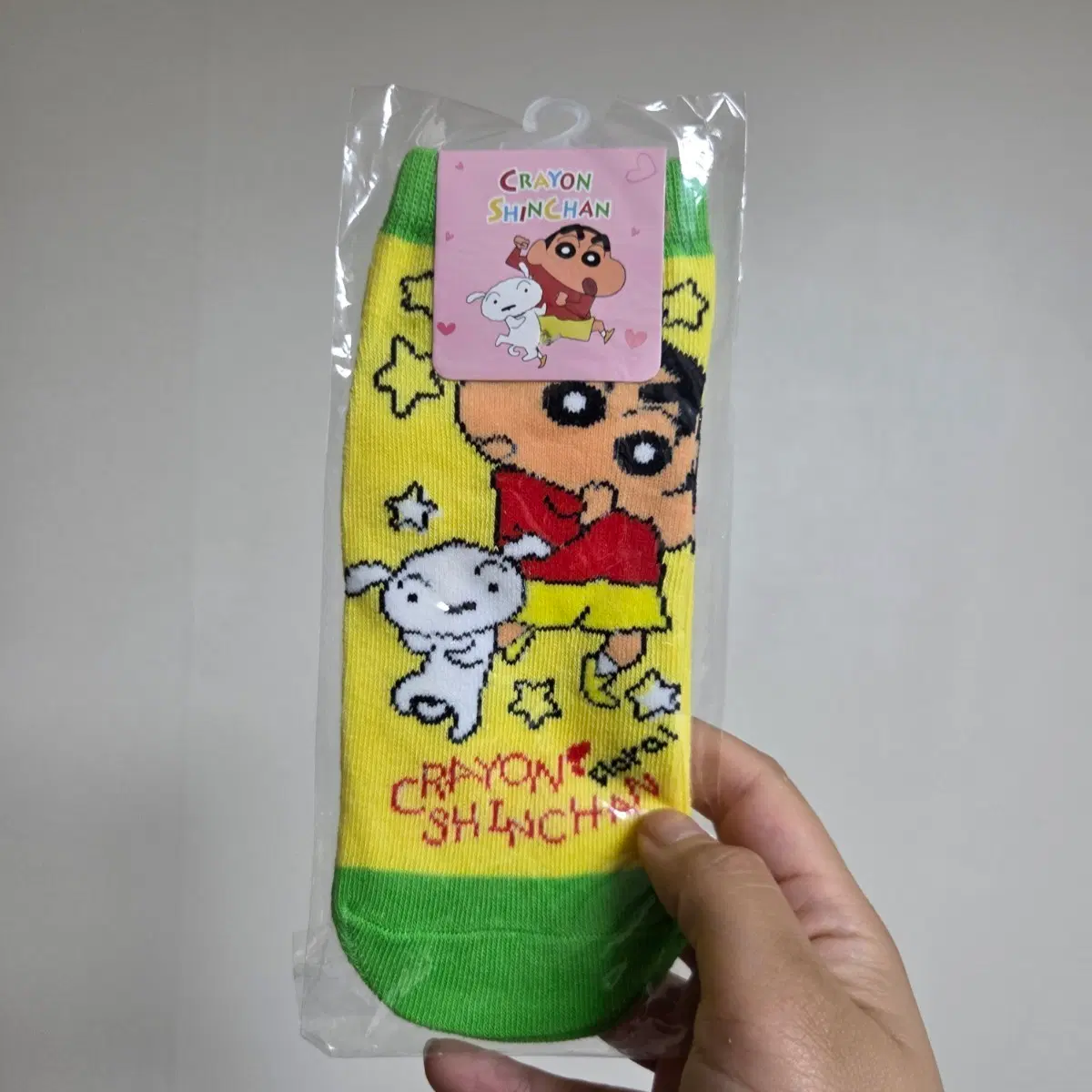 빈티지 토이 인형 고전 만화 피규어 캐릭터 마스코트 짱구는 못말려 신짱 양말