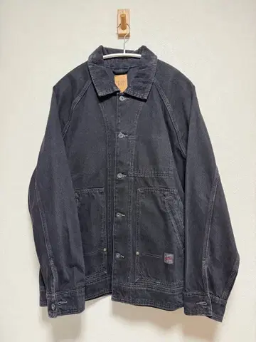 GAP 커버올 자켓 블랙 L 데님 초아 자켓