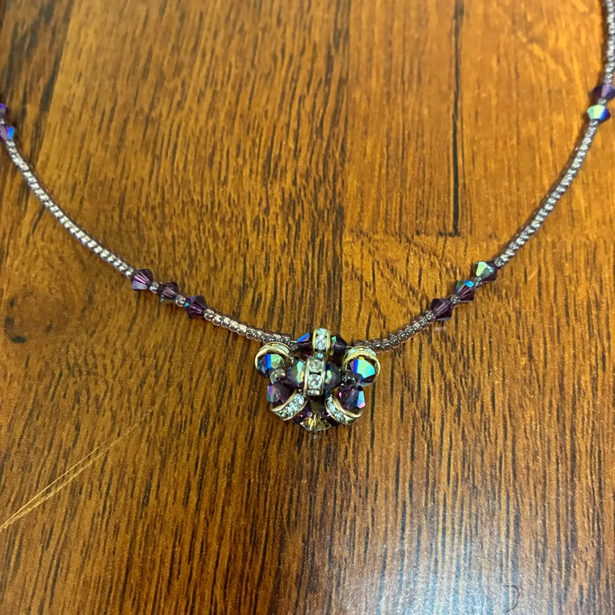 Walk me purple necklace