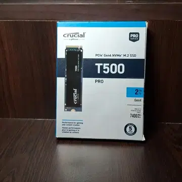 Crucial T500 PRO M.2 NVMe SSD 2TB PCIe Gen4 | HDD/ODD/SSD | 번개