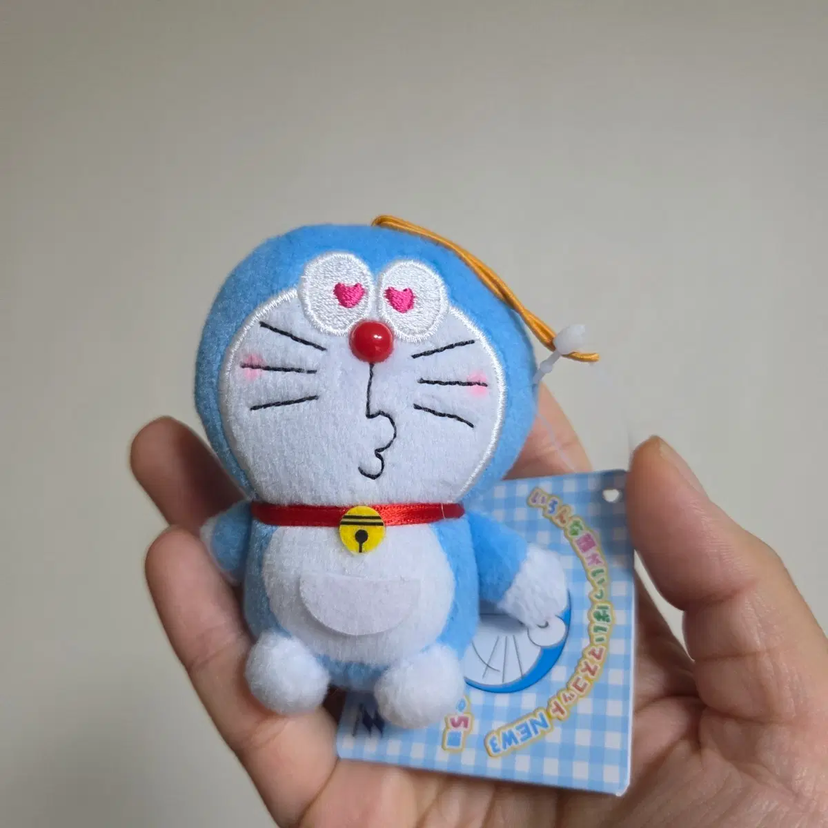 빈티지 토이 인형 고전 만화 피규어 캐릭터 마스코트 일본 도라에몽 하트 키링 스트랩