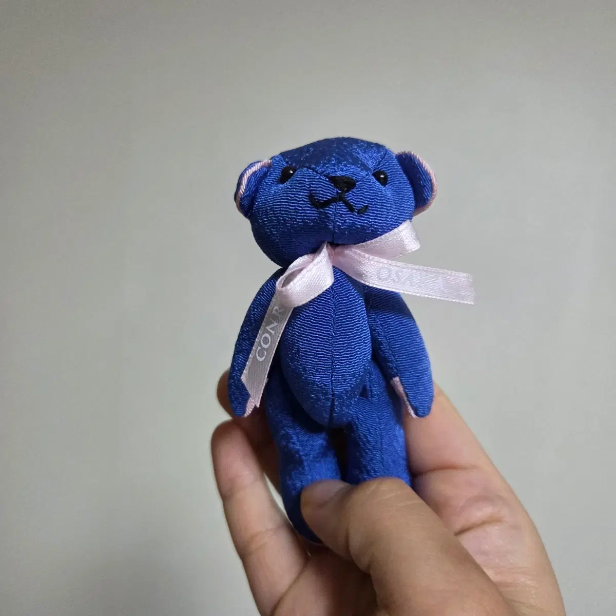 빈티지 토이 인형 고전 만화 피규어 캐릭터 마스코트 일본 호텔 블루 테디베어 키링 스트랩