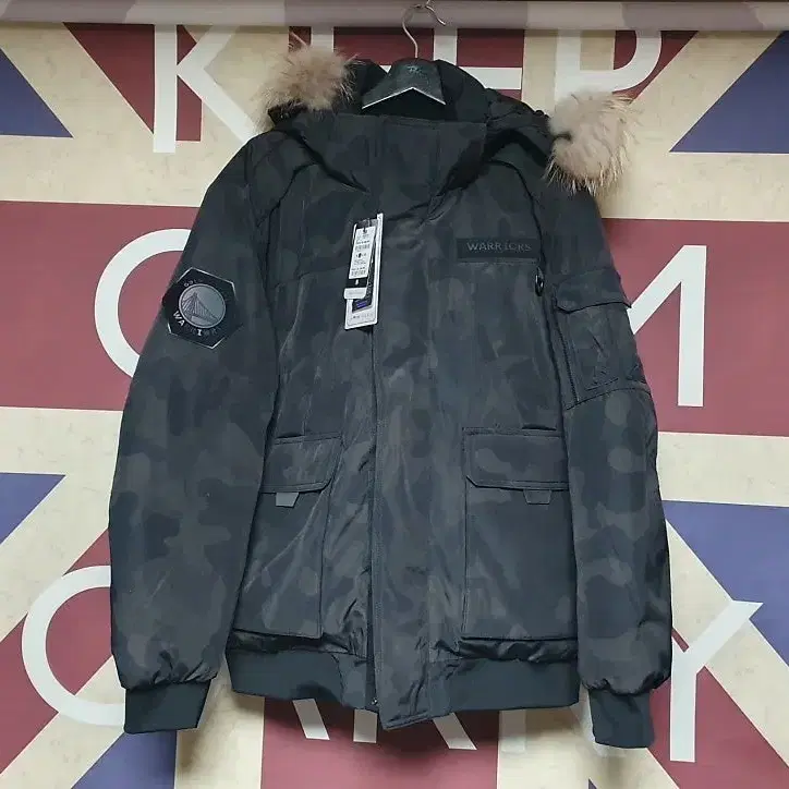 NBA 엔비에이 패딩 라쿤 후드 덕다운 점퍼 L 100 2XL 110 사이즈
