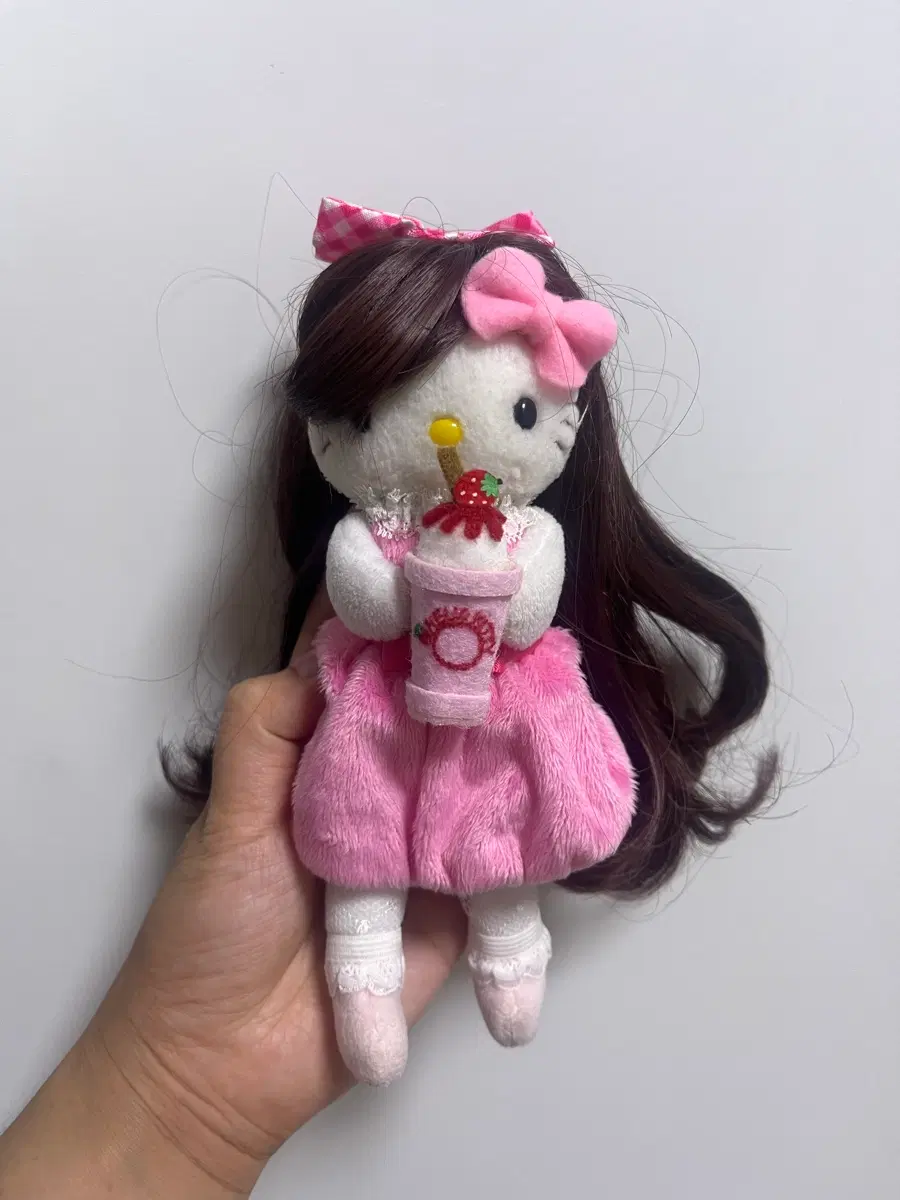 (레어) 산리오 롱다리 키티 키링 인형