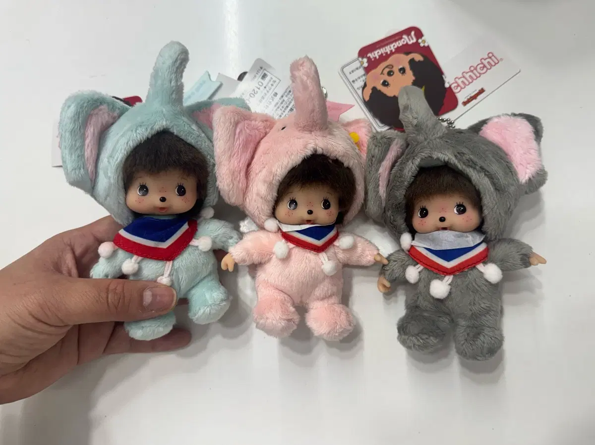 태국 한정판 코끼리 베비치치 키링 3종 세트 새상품