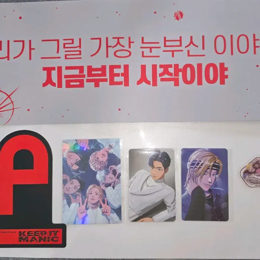 플레이브 플리존 포카 노아럭드 빅포카 문글라스 스티커 슬로건 일괄