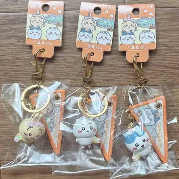 치이카와 (먼작귀) 지역 한정 페넌트 부착 마스코트 키링 온천 하치와레 토끼