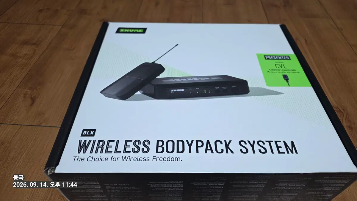 SHURE 슈어 BLX 무선 바디팩 시스템 CVL1 마이크 삼아전자 정품