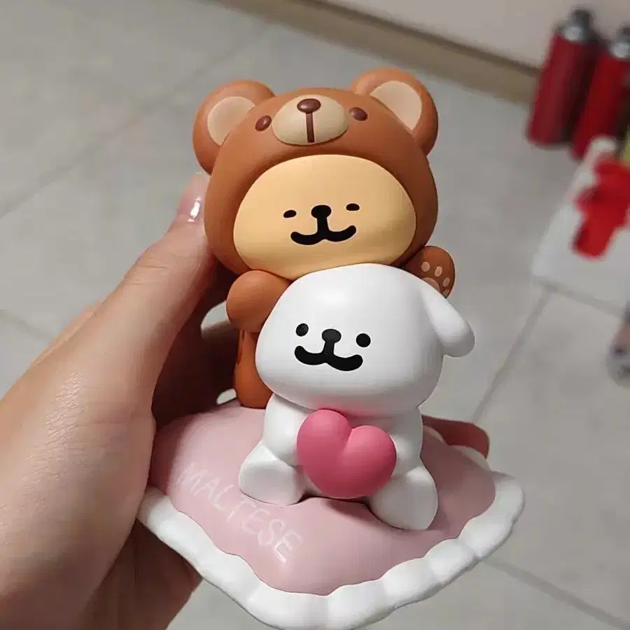 예판 몰티즈 리트리버 피규어