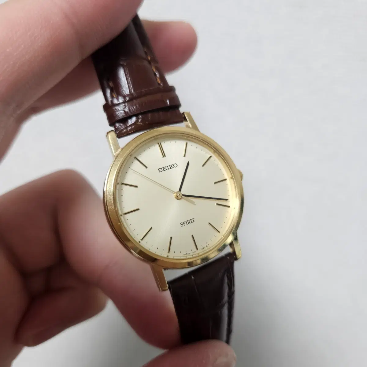 90s 빈티지 세이코 스피릿 금장 쿼츠 시계 Seiko Spirit