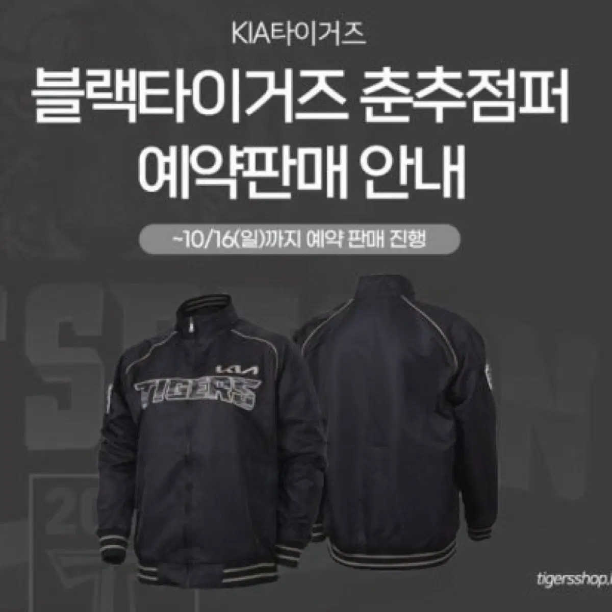 구해요 기아 블랙타이거즈 점퍼 105 블타