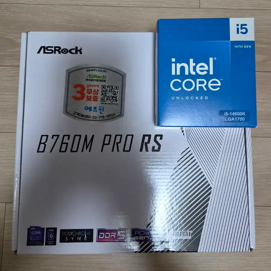 (화이트) i5-14600k + B760M PRO + RC1800 공랭쿨러 + 시소닉 750w