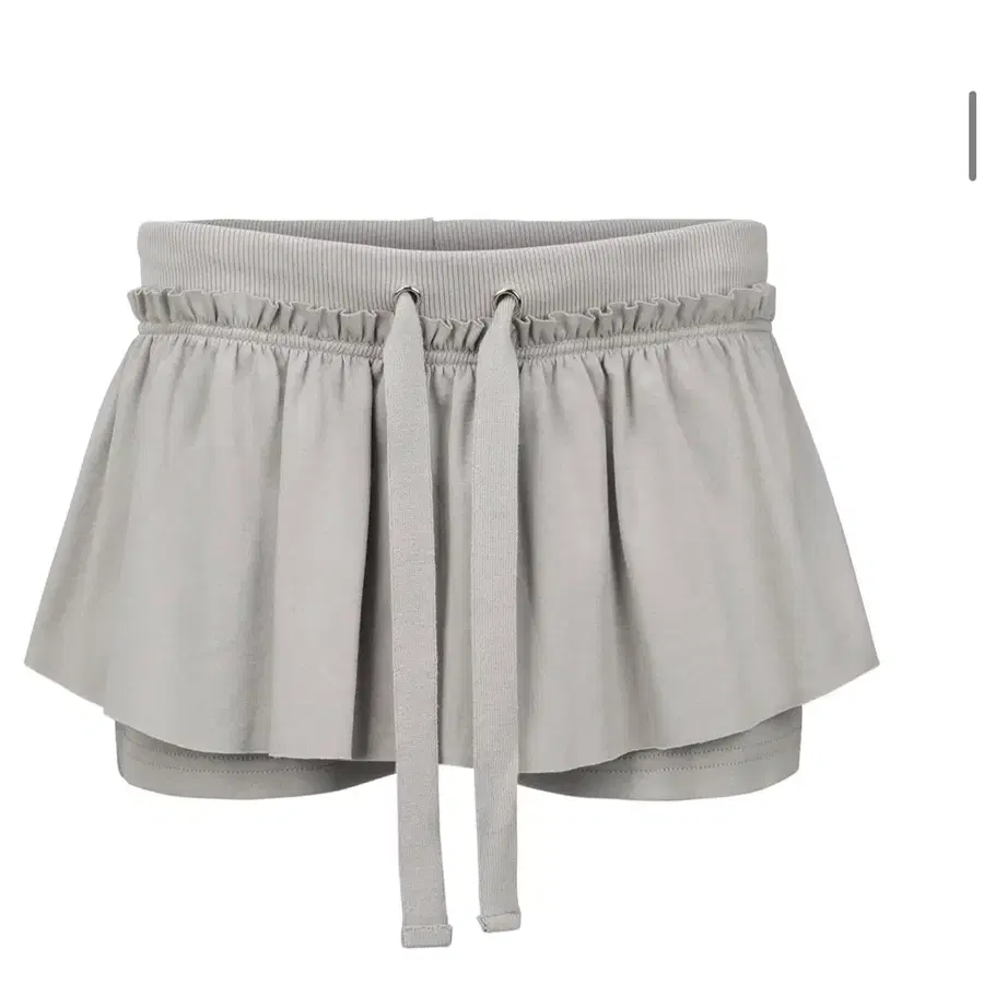 나체 RUFFLE SHORT PANTS LIGHT GRAY