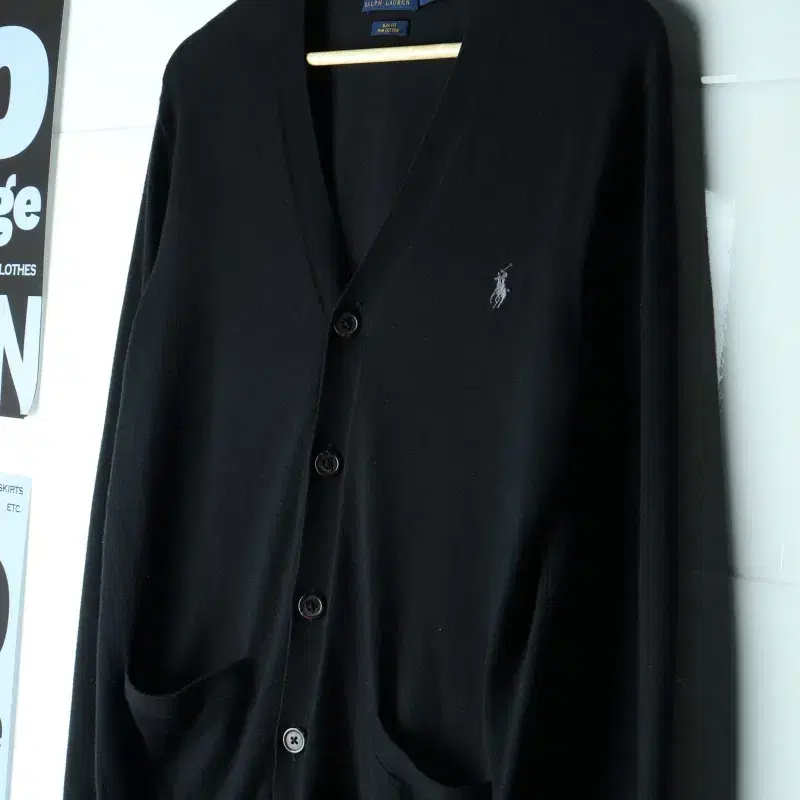(M-XL) 폴로 랄프로렌 니트집업 신형 블랙 포니 희귀-H38777