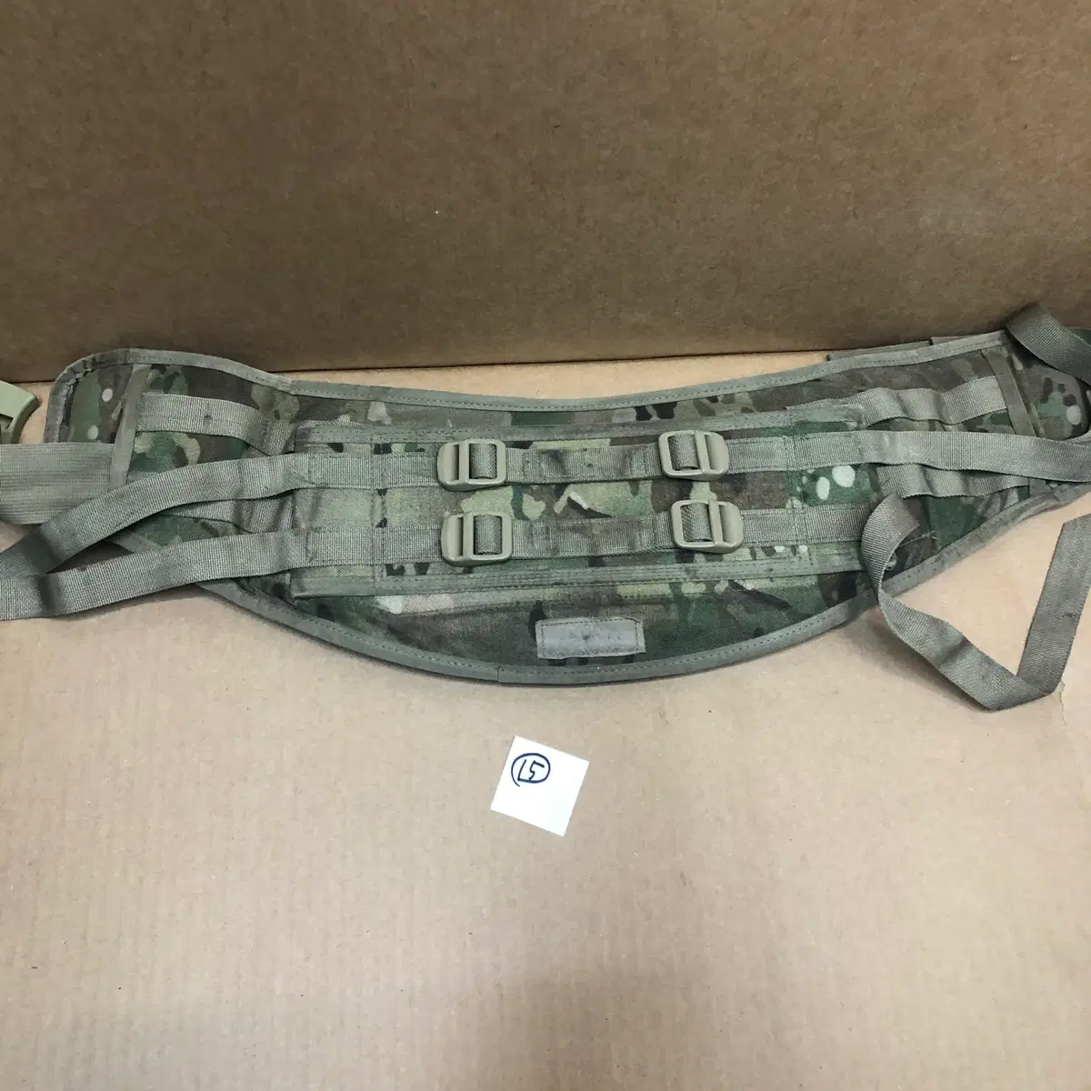 멀티캠럭색부품허리벨트15. A급 미군 MOLLE II 라지 럭색 허리벨트 멀티캠 9