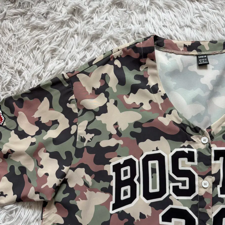 SHEIN 일본빈티지 기능성 카모 반팔 야구 유니폼 카모반팔 아메카지 XXL 110