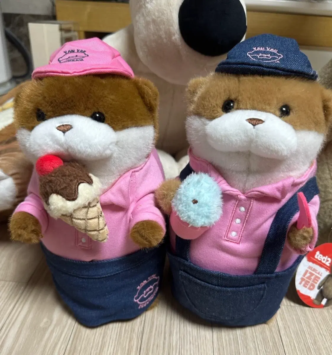 우소우소짱 아이스크림 인형 핑크/블루