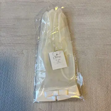 화이트 쉬폰 웨딩 장갑