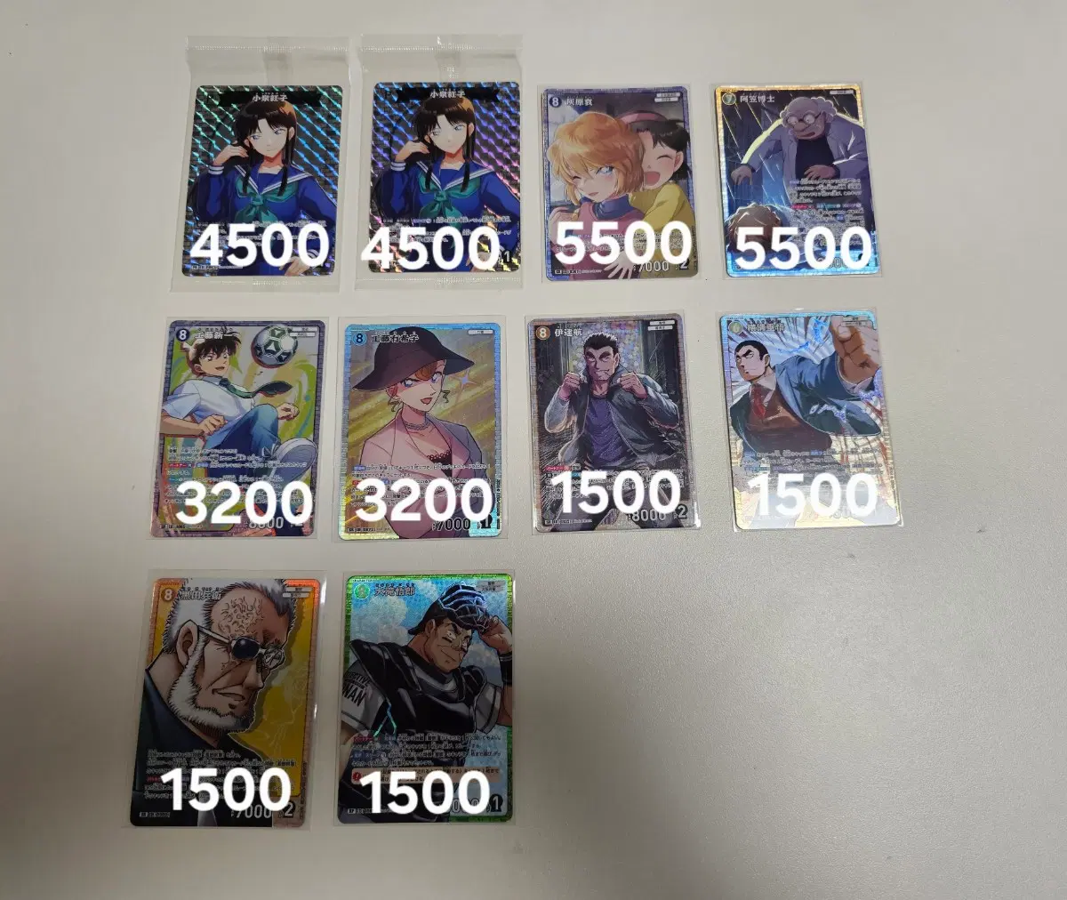 명탐정 코난 TCG 7, 8, 9, 10탄 PR SR