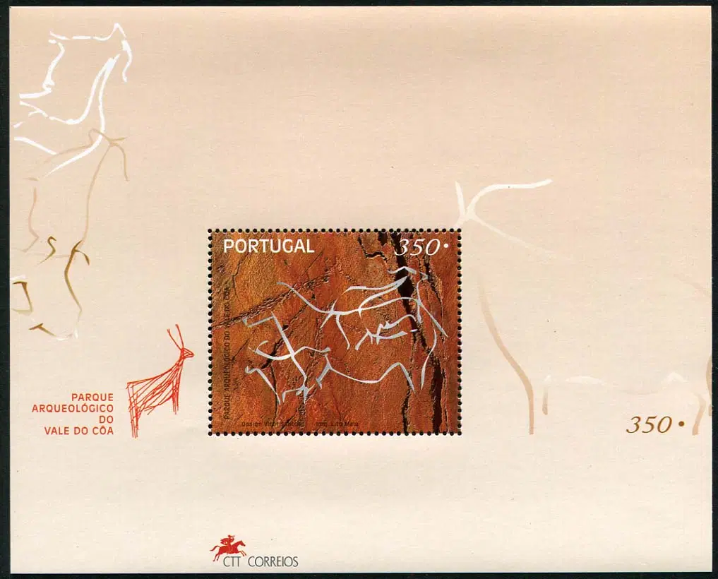[BKstamp외국우표] 포르투갈 코아계곡 암각화 유적지 시트(1998년)