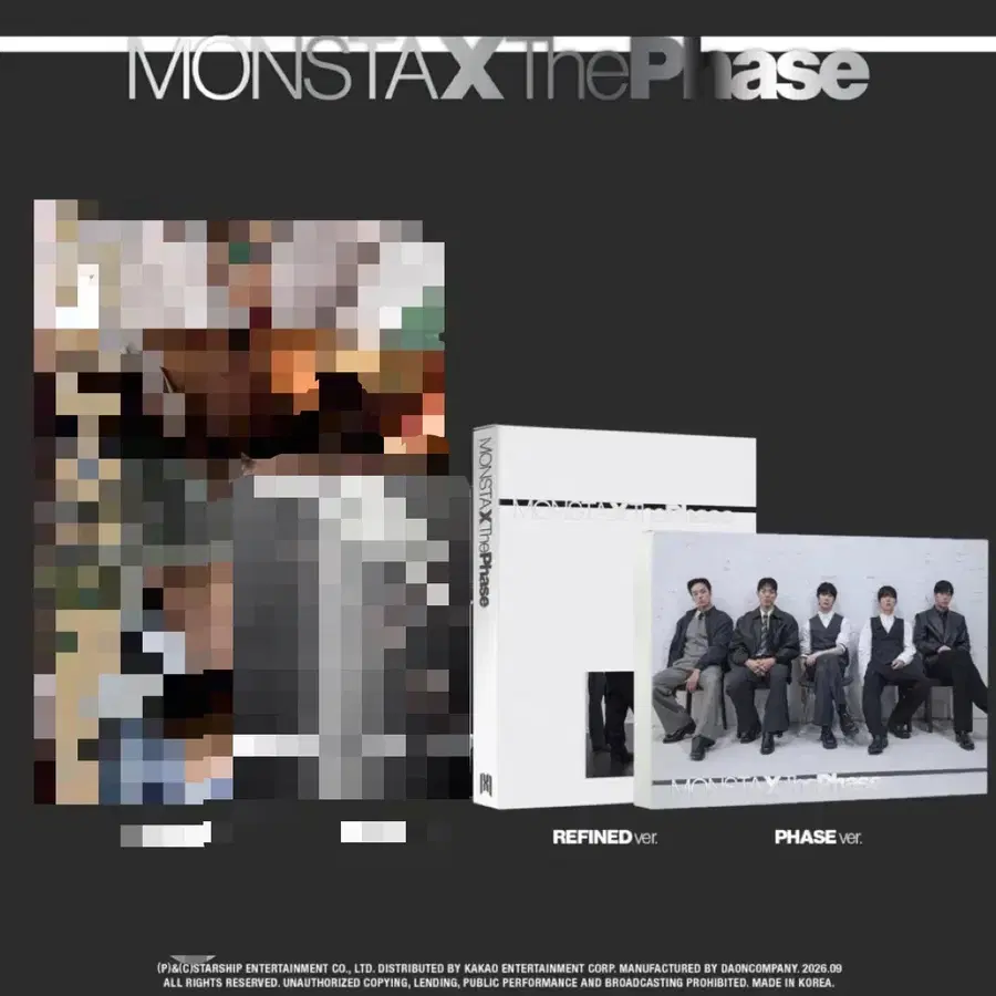 몬스타엑스 The Phase 앨범 2종 판매