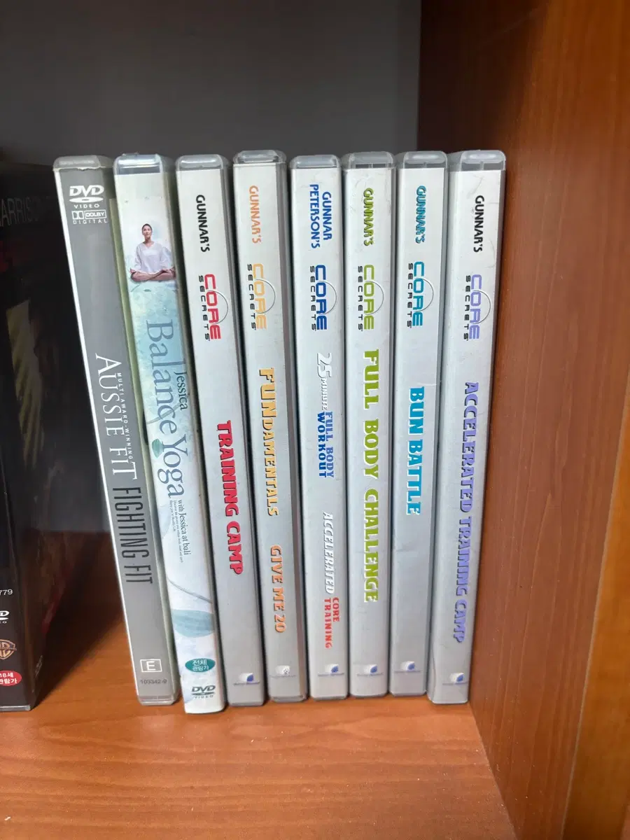 홈트 DVD 8장 일괄 판매