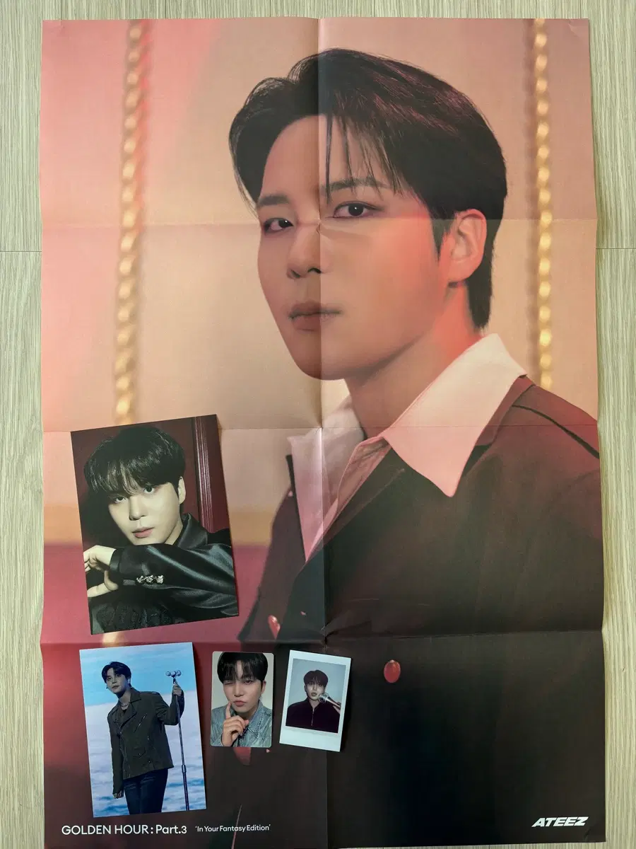 에이티즈 종호 우영 in your fantasy 에디션 DVD 포스터 포카 ateez