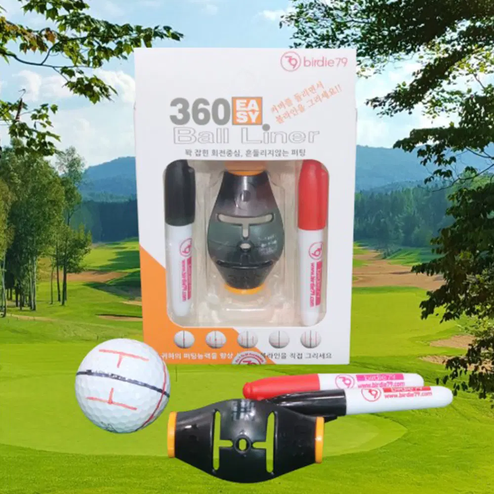 퍼팅라인 골프 볼라이너 360 정렬 마킹툴 스윙교정 버디79
