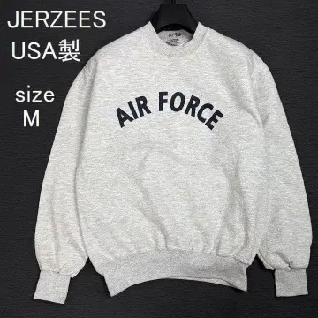 90s USA제 JERZEES AIR FORCE 맨투맨 M 멜란지 그레이