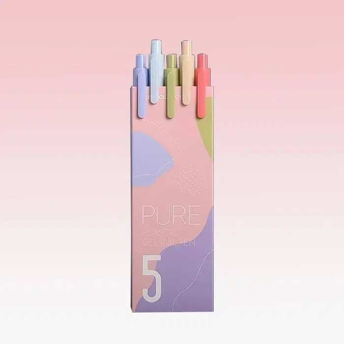 새제품 카코 퓨어 젤펜 6 마카롱 컬러 5색 세트 중성펜 볼펜 다꾸 필기 드로잉 펜 KACO
