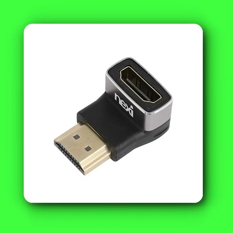 [도매가]8K HDMI M/F 연장 꺾임 젠더 하향 90도