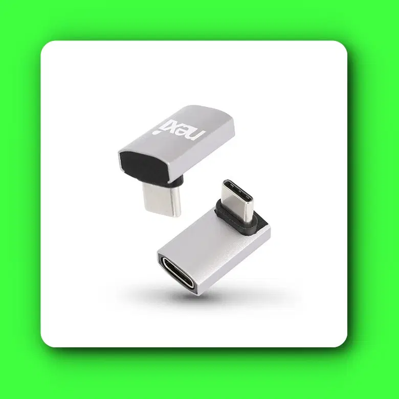 [도매가]USB4 C타입 ㄱ자 측면 꺾임 연장 젠더 USB-PD 충전 / 최대 240W